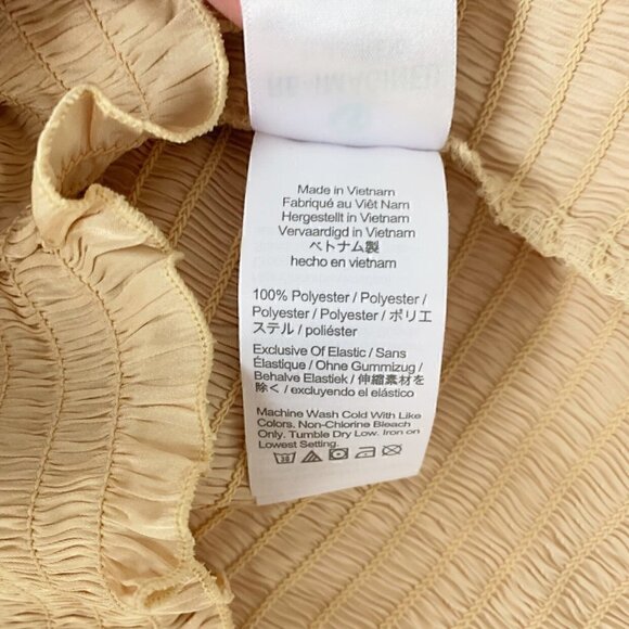 NWT J. Crew Woman Squareneck smocked featherweight satin crop top, Medium - Picture 7 of 11